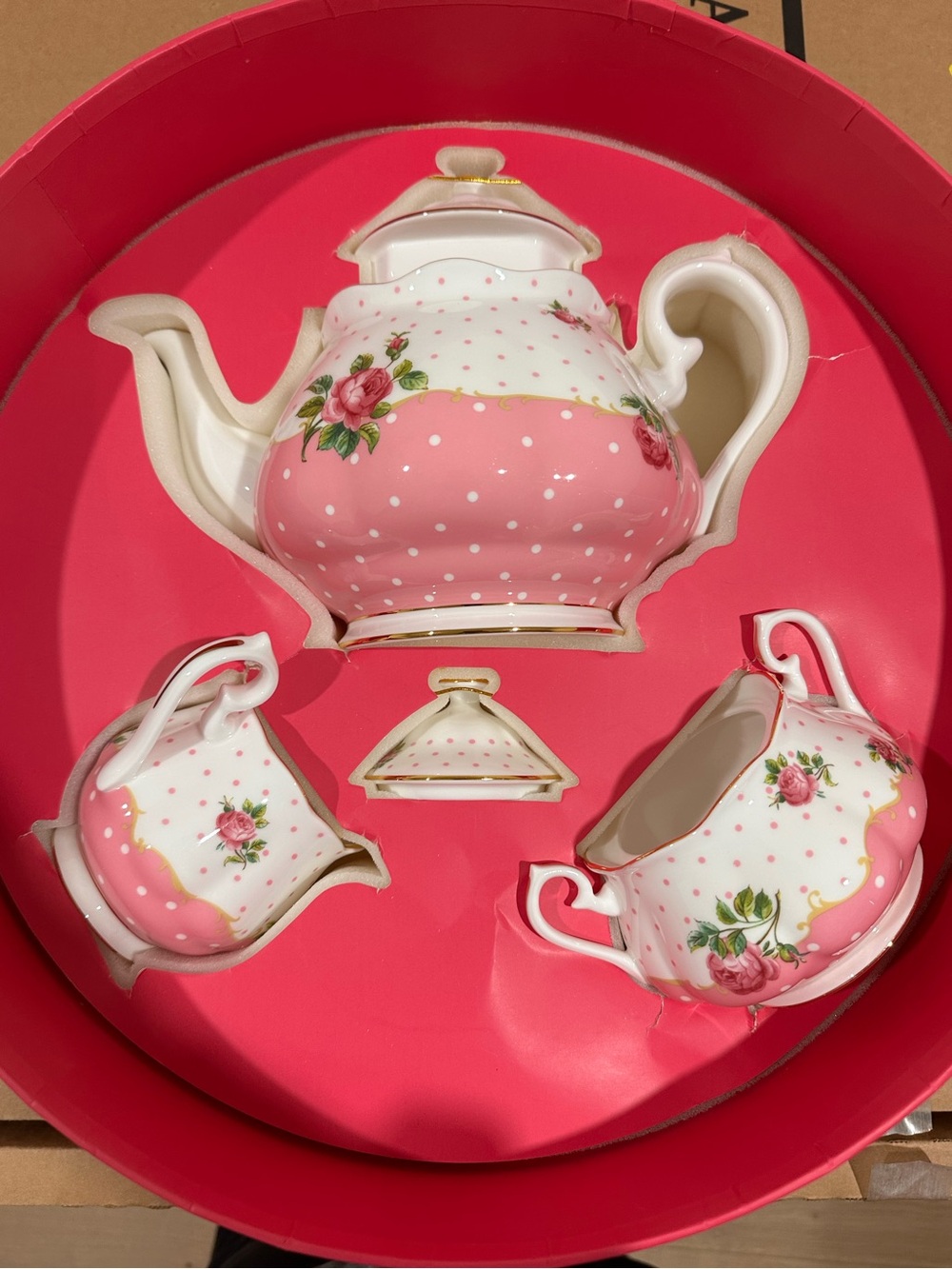 Royal Albert Pink Floral Porcelain Tea Set